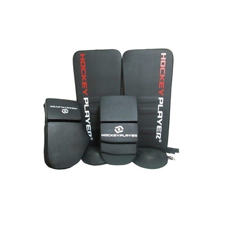 SET LEG GUARDS AND GLOVES GOALIE HOCKEYPLAYER PLUMA