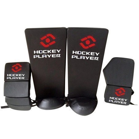 GOALKEEPER SHIN GUARD AND GLOVES HOCKEYPLAYER STANDAR