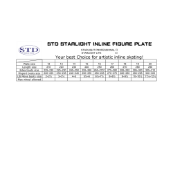 STD SKATES STARLIGHT LITE INLINE FIGURE SKATING COMPLETE FRAME