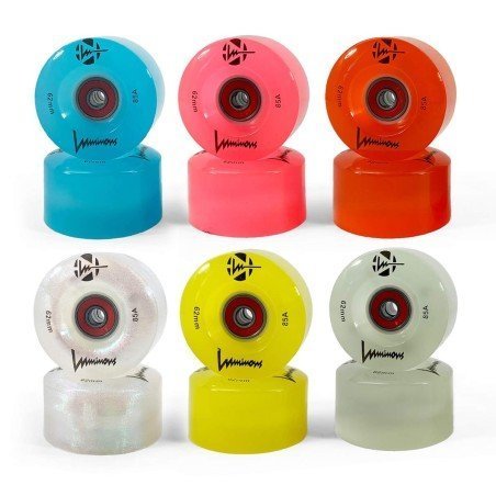 RODAS LUMINOUS 62X35MM 85A (4 PACOTES)