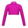 HEGHERFEL - TOP IN LYCRA CON MANICHE LUNGHE E COLLO ALTO PER PATTINAGGIO