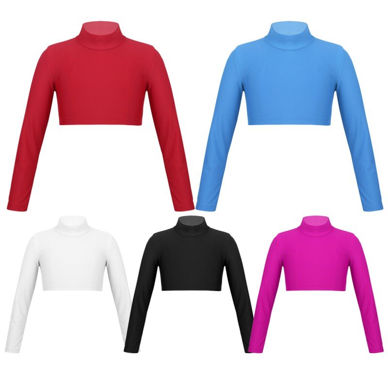 HEGHERFEL - LYCRA TOP WITH LONG SLEEVES AND HIGH NECK FOR SKATING