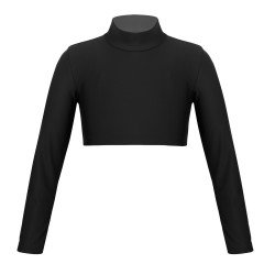 HEGHERFEL - TOP IN LYCRA CON MANICHE LUNGHE E COLLO ALTO PER PATTINAGGIO