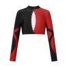 HEGHERFEL - TOP IN LYCRA CON MANICHE LUNGHE E COLLO ALTO PER PATTINAGGIO