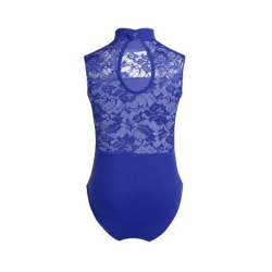 HEGHERFEL - SLEEVELESS LYCRA LEOTARD WITH TULLE