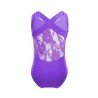 HEGHERFEL - SLEEVELESS LYCRA LEOTARD WITH TULLE