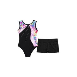 HEGHERFEL - BODY/MAILLOT SENSE MÀNIGUES I SHORTS DE PATCHWORK