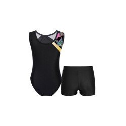 HEGHERFEL - BODY/MAILLOT SENSE MÀNIGUES I SHORTS DE PATCHWORK