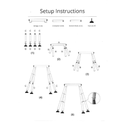 SUPORTE/ARMAÇÃO PARA ARNÊS DE PATINAGEM ARTÍSTICA STD SKATES