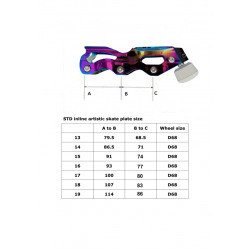 STD SKATES STARLIGHT PROFESSIONAL INLINE FIGURE SKATING COMPLETE FRAME